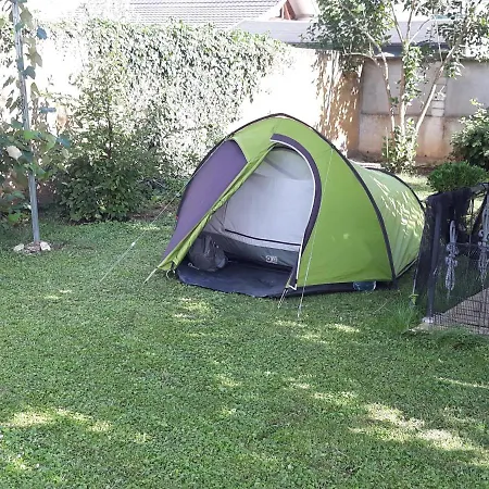 Kamp Camping Under The Walnut In Your Own Tent On A Shared Lot And Shared Bathroom *