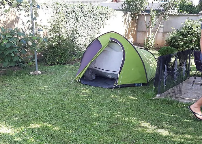营地 Camping Under The Walnut In Your Own Tent On A Shared Lot And Shared Bathroom *